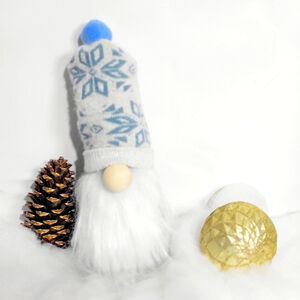 Handmade Christmas snowflake sock gnome